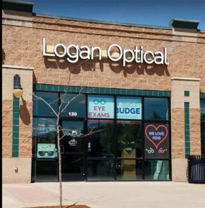 Eye Doctor Logan UT Logan Optical Storefront The storefront for Logan Optical. The building is made of brown brick and the front wall is made entirely of glass windows